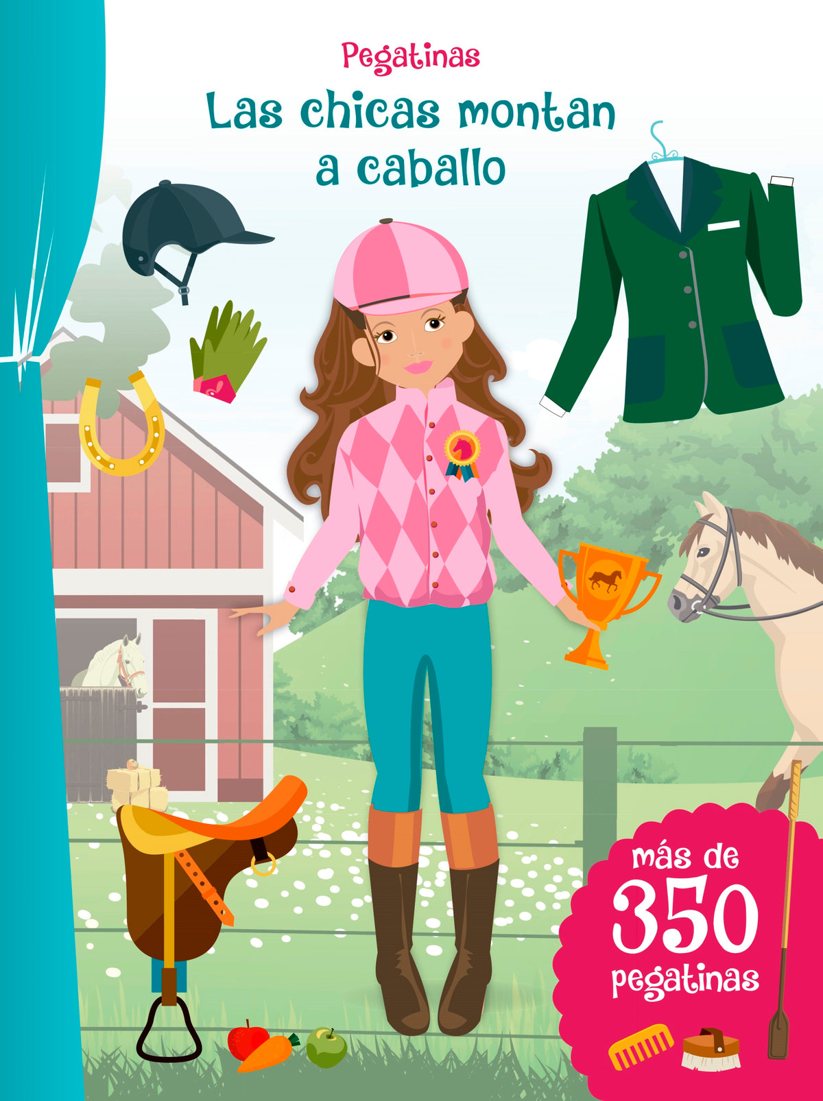 Pegatinas: Las chicas montan a caballo