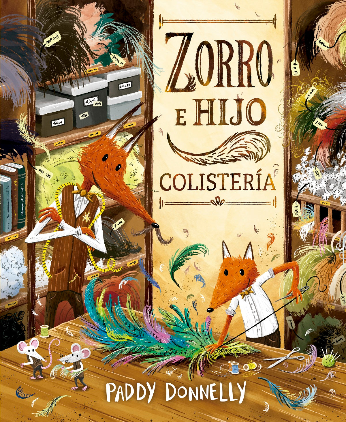 Zorro e hijo. Colistería