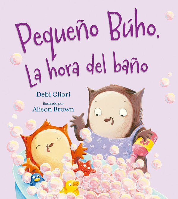 Pequeño búho. La hora del baño
